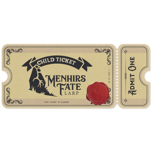 Menhirs Fate May 2025 Children's Ticket