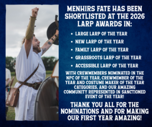 Menhirs Fate at the LARP Awards!